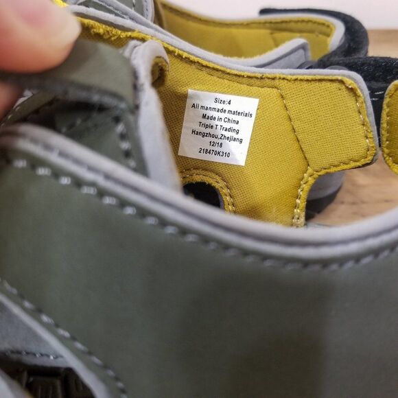 Northside Boys Sport Sandals Closed Toe Fisherman Size 4 - Picture 4 of 7